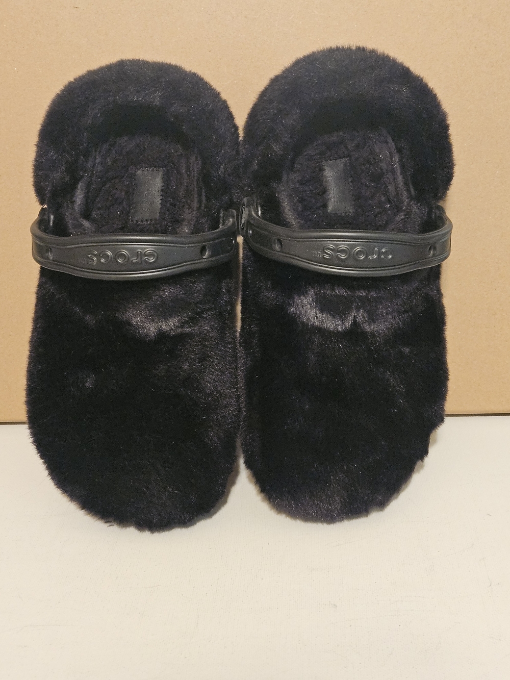 Crocs Women's Black Fuzz-Lined Clog